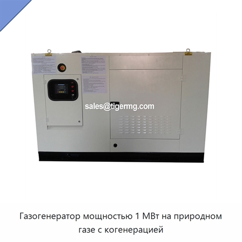 Газогенератор мощностью 1 МВт на природном газе с когенерацией