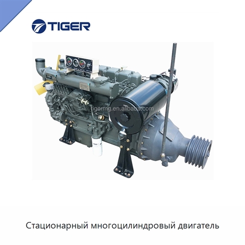 Стационарный многоцилиндровый двигатель