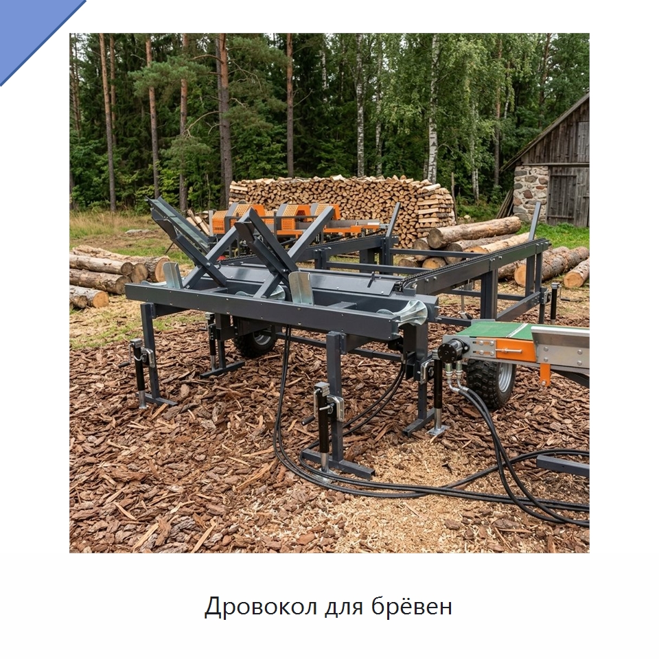 Дровокол для брёвен — Лесохозяйственная техника