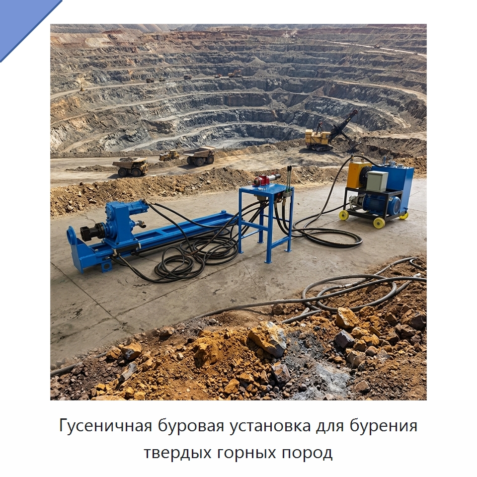 Гусеничная буровая установка для бурения твердых горных пород — Горнодобывающее оборудование