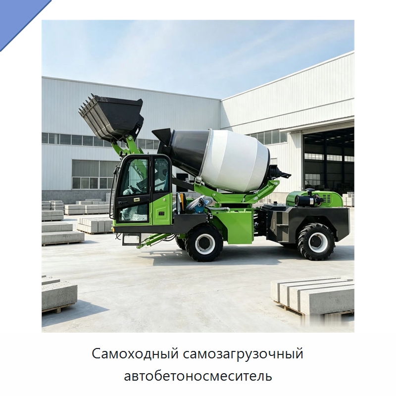 Самоходный самозагрузочный автобетоносмеситель — Оборудование для работы с бетоном