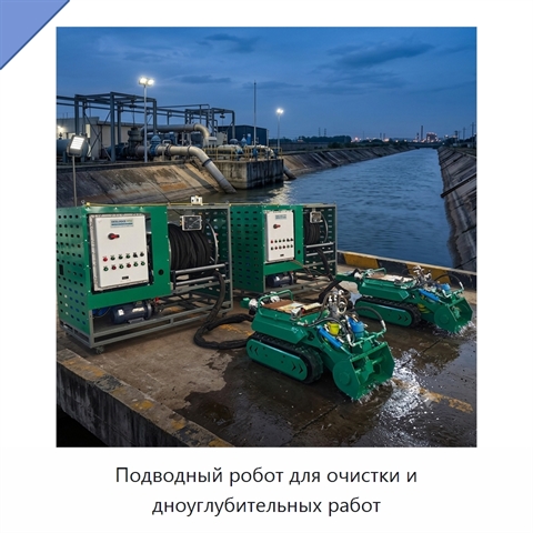 Подводный робот для очистки и дноуглубительных работ