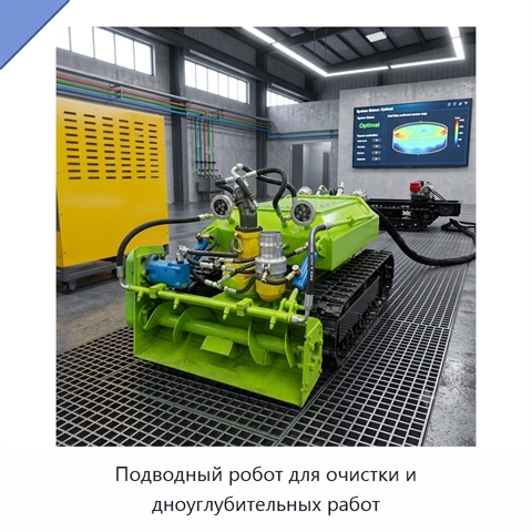 Подводный робот для очистки и дноуглубительных работ