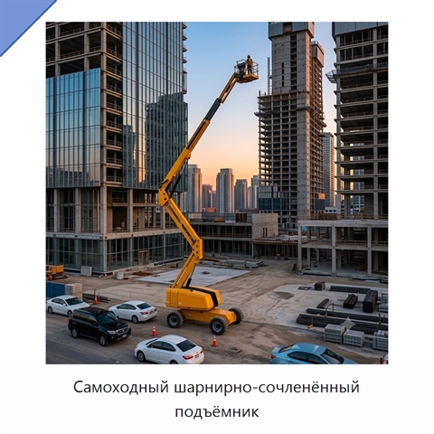 Самоходный шарнирно-сочленённый подъёмник