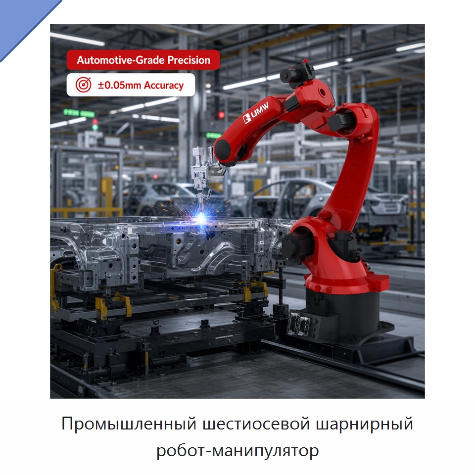 Промышленный шестиосевой шарнирный робот-манипулятор — Шарнирные роботы