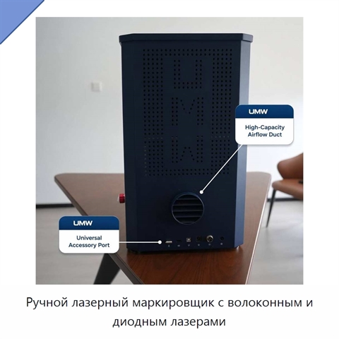 Ручной лазерный маркировщик с волоконным и диодным лазерами