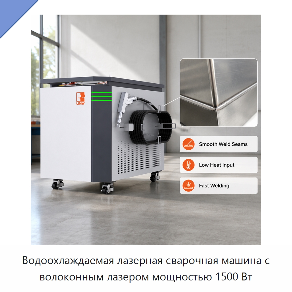 Водоохлаждаемая лазерная сварочная машина с волоконным лазером мощностью 1500 Вт — Установки лазерной сварки