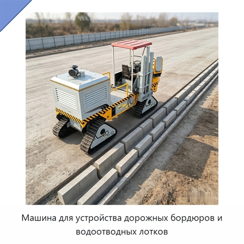 Машина для устройства дорожных бордюров и водоотводных лотков