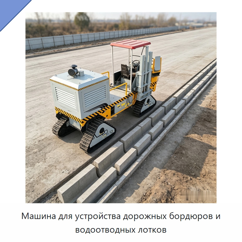 Машина для устройства дорожных бордюров и водоотводных лотков — Дорожная техника