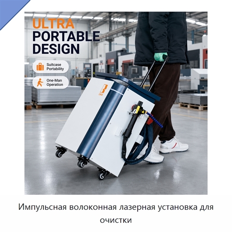 Импульсная волоконная лазерная установка для очистки