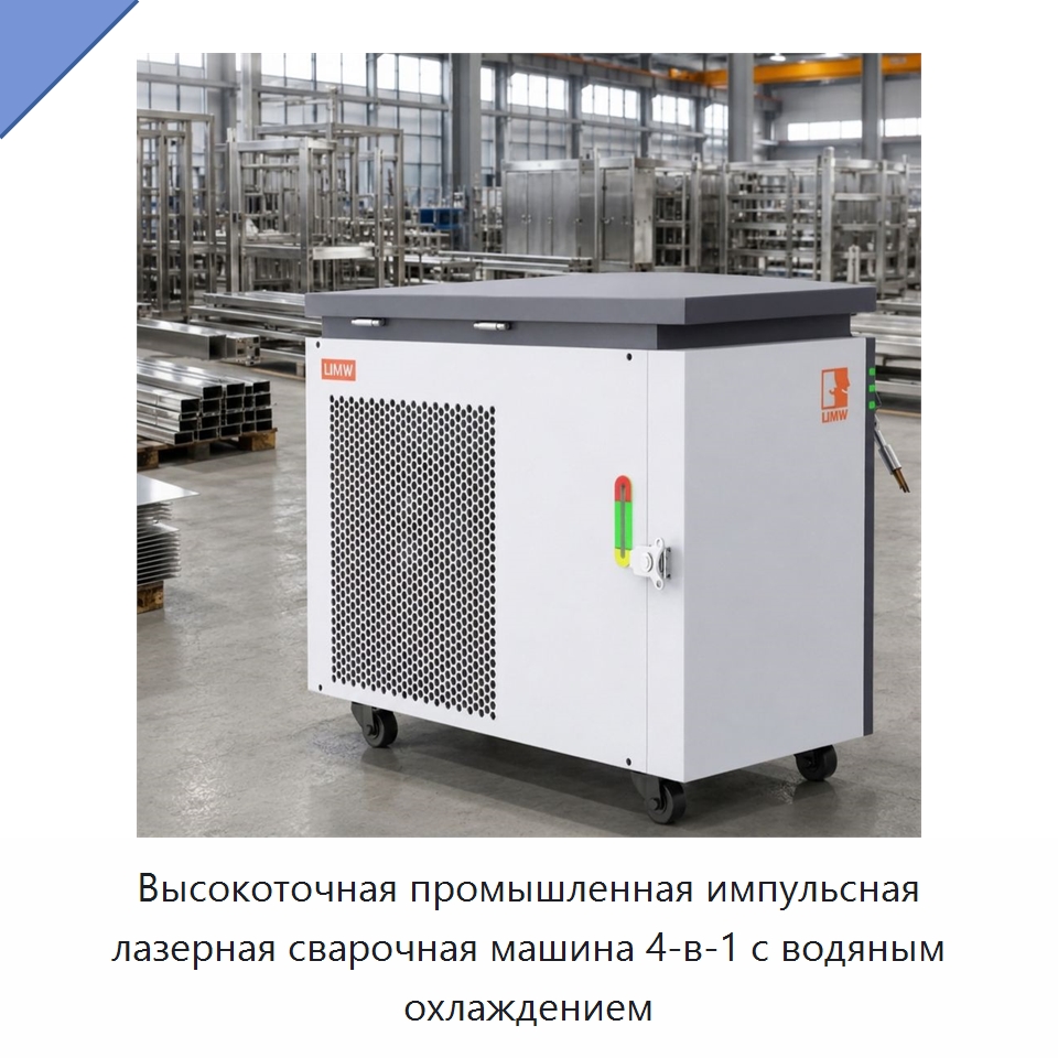 Высокоточная промышленная импульсная лазерная сварочная машина 4-в-1 с водяным охлаждением — Установки лазерной сварки