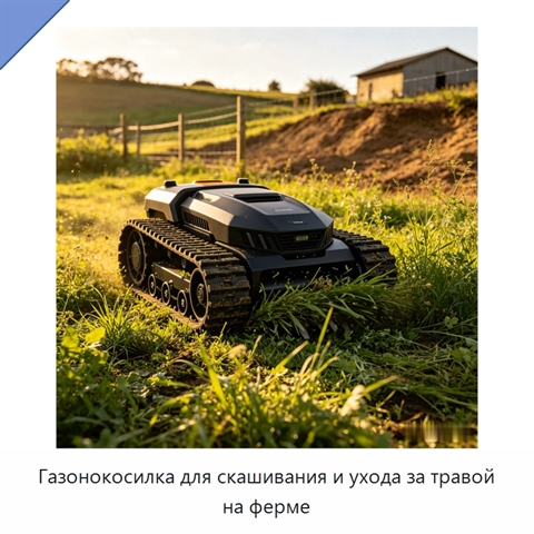 Газонокосилка для скашивания и ухода за травой на ферме