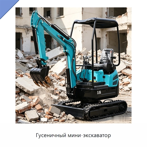 Гусеничный мини-экскаватор