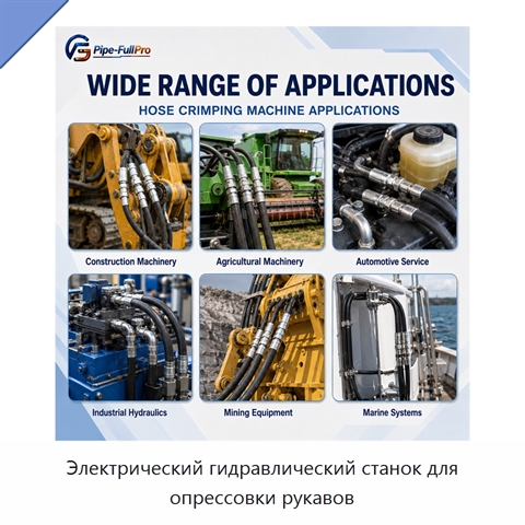 Электрический гидравлический станок для опрессовки рукавов