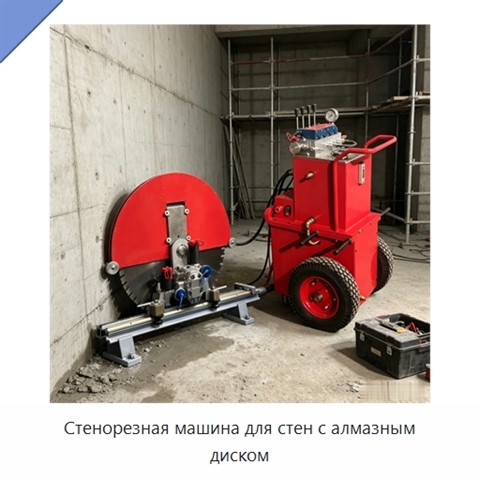 Стенорезная машина для стен с алмазным диском