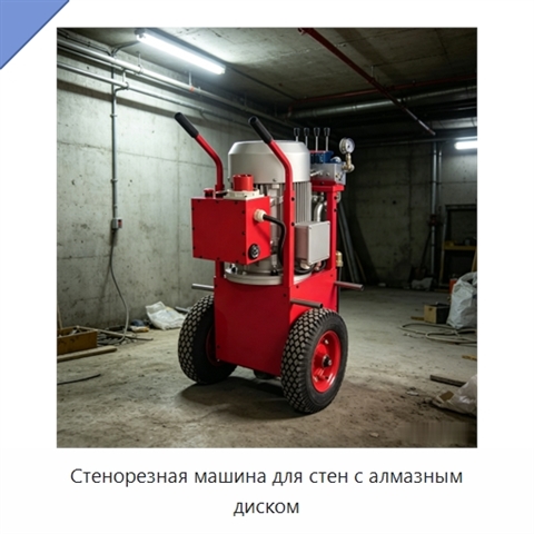 Стенорезная машина для стен с алмазным диском