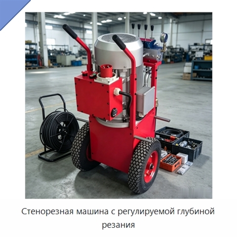 Стенорезная машина с регулируемой глубиной резания