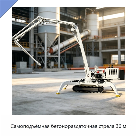 Самоподъёмная бетонораздаточная стрела 36 м
