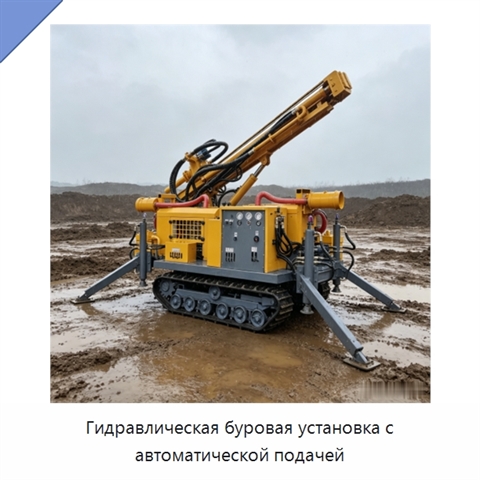 Гидравлическая буровая установка с автоматической подачей