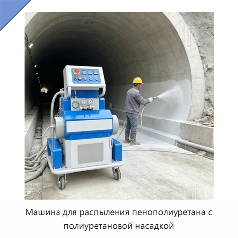 Машина для распыления пенополиуретана с полиуретановой насадкой