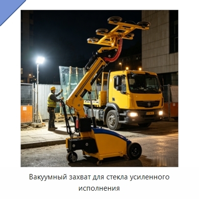 Вакуумный захват для стекла усиленного исполнения