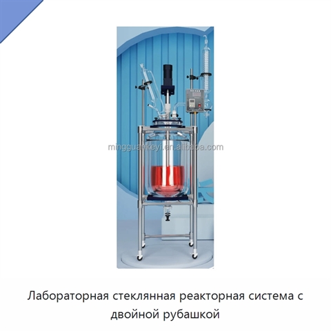 Лабораторная стеклянная реакторная система с двойной рубашкой
