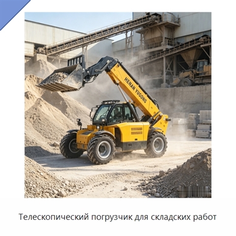 Телескопический погрузчик для складских работ