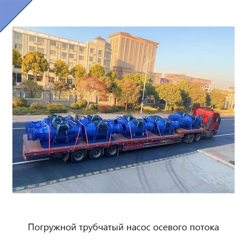 Погружной трубчатый насос осевого потока