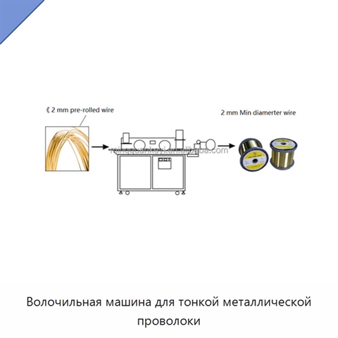 Волочильная машина для тонкой металлической проволоки