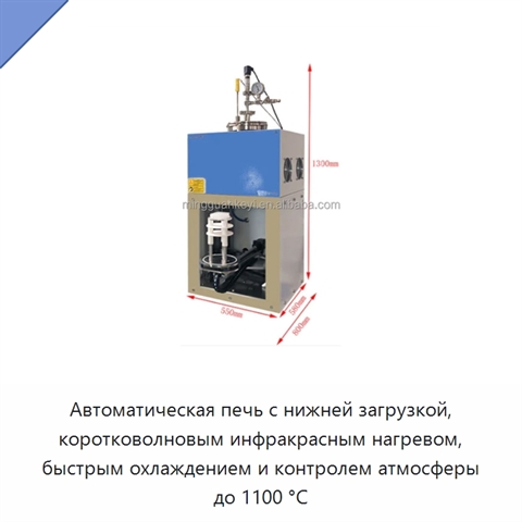 Автоматическая печь с нижней загрузкой, коротковолновым инфракрасным нагревом, быстрым охлаждением и контролем атмосферы до 1100 °C