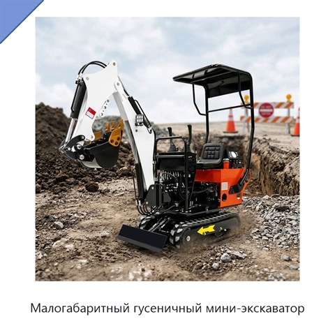 Малогабаритный гусеничный мини-экскаватор