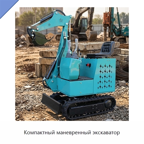 Компактный маневренный экскаватор
