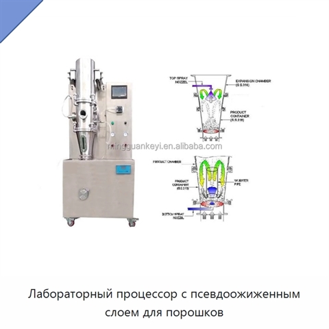Лабораторный процессор с псевдоожиженным слоем для порошков
