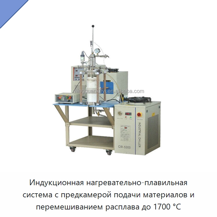 Индукционная нагревательно-плавильная система с предкамерой подачи материалов и перемешиванием расплава до 1700 °C — Промышленные печи