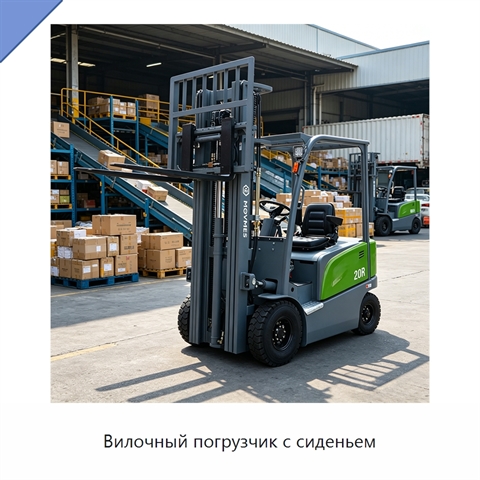 Вилочный погрузчик с сиденьем
