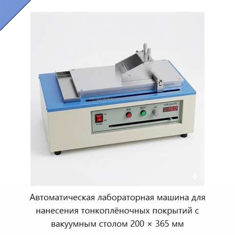 Автоматическая лабораторная машина для нанесения тонкоплёночных покрытий с вакуумным столом 200 × 365 мм