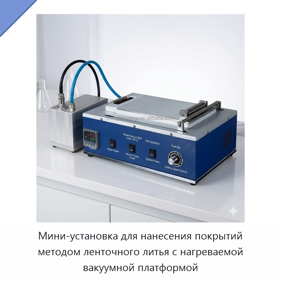 Мини-установка для нанесения покрытий методом ленточного литья с нагреваемой вакуумной платформой — Специальные лабораторные принадлежности