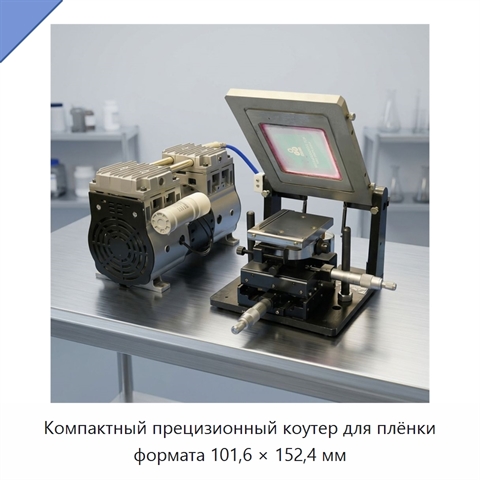 Компактный прецизионный коутер для плёнки формата 101,6 × 152,4 мм