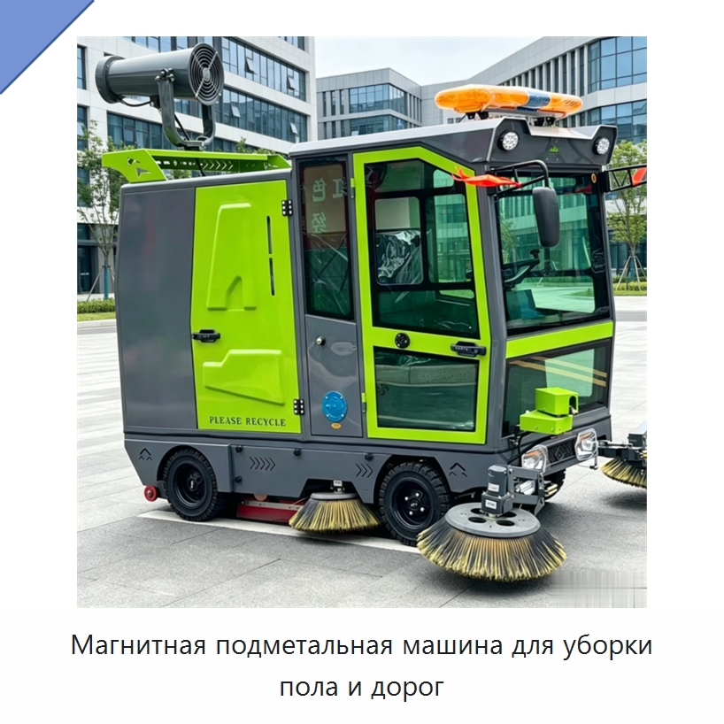 Магнитная подметальная машина для уборки пола и дорог — Коммунальная техника