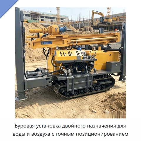 Буровая установка двойного назначения для воды и воздуха с точным позиционированием