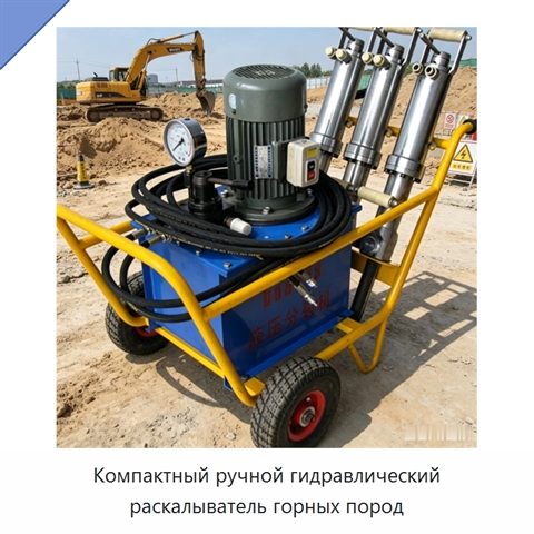 Компактный ручной гидравлический раскалыватель горных пород