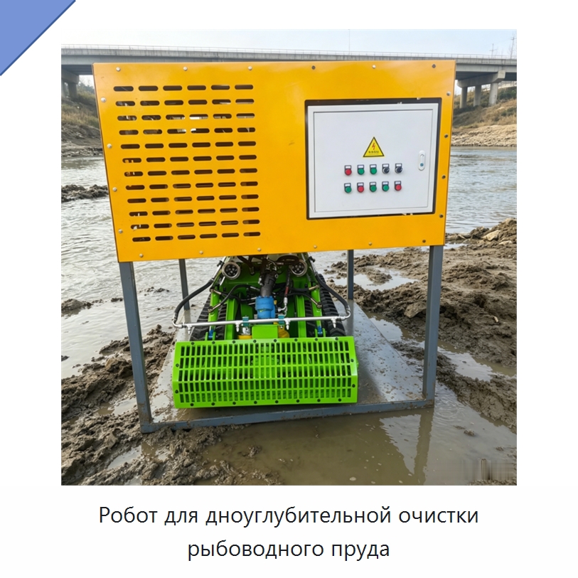 Робот для дноуглубительной очистки рыбоводного пруда — Специальные промышленные роботы
