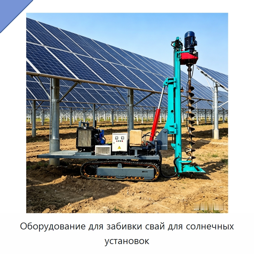 Оборудование для забивки свай для солнечных установок — Сваебойные установки