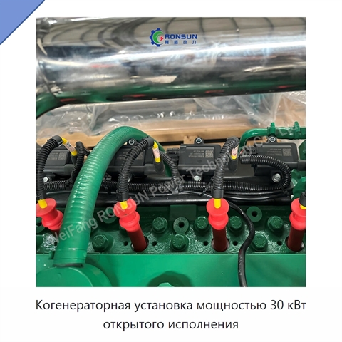 Когенераторная установка мощностью 30 кВт открытого исполнения