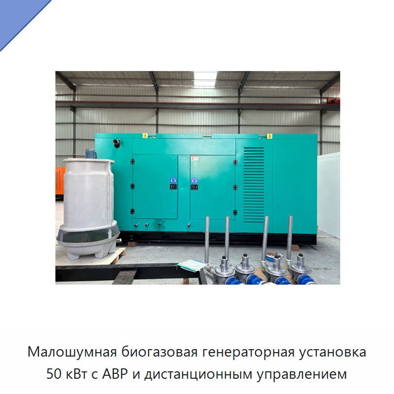 Малошумная биогазовая генераторная установка 50 кВт с АВР и дистанционным управлением — Дизельные генераторы
