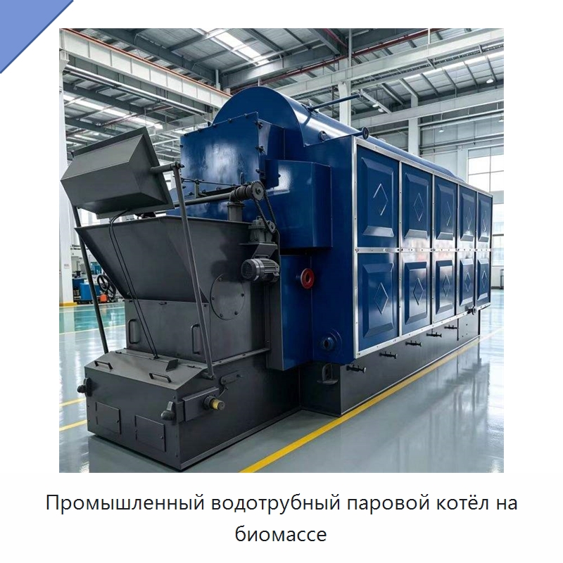 Промышленный водотрубный паровой котёл на биомассе — Котлы и комплектующие