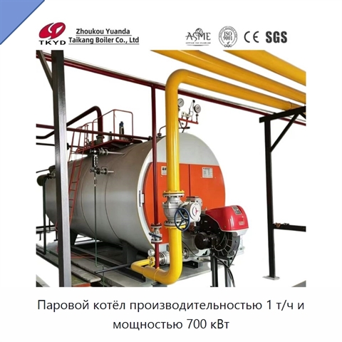 Паровой котёл производительностью 1 т/ч и мощностью 700 кВт