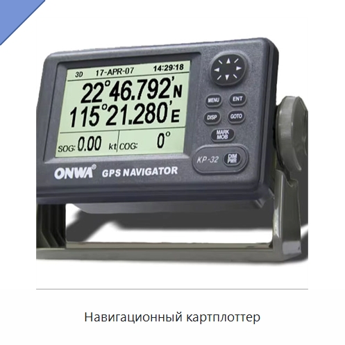 Навигационный картплоттер — Специальные судовые принадлежности