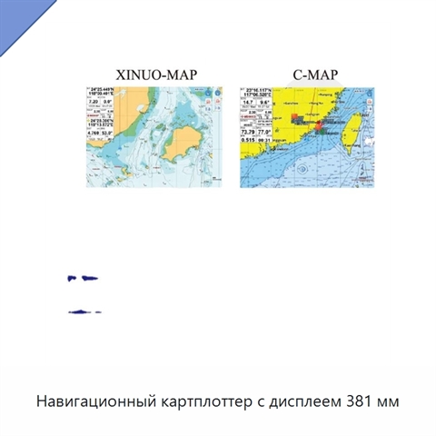 Навигационный картплоттер с дисплеем 381 мм