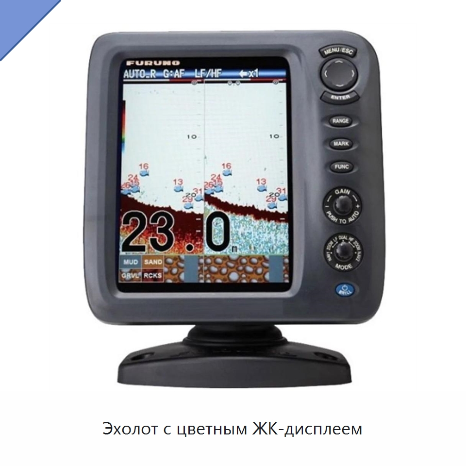 Эхолот с цветным ЖК-дисплеем — Специальные судовые принадлежности